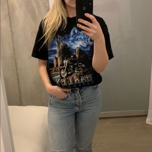 Vintage Texas Harley Davidson Wolf T-shirt